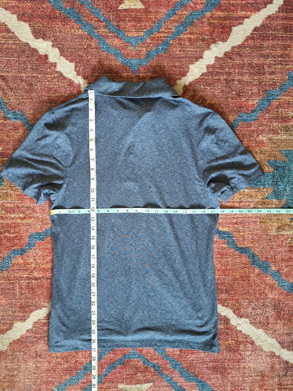 J. Crew Performance Heathered Navy Polo